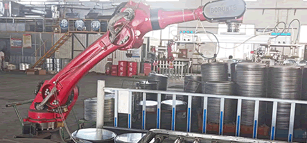 工业机器人，走进华奕制桶生产车间，科技无所